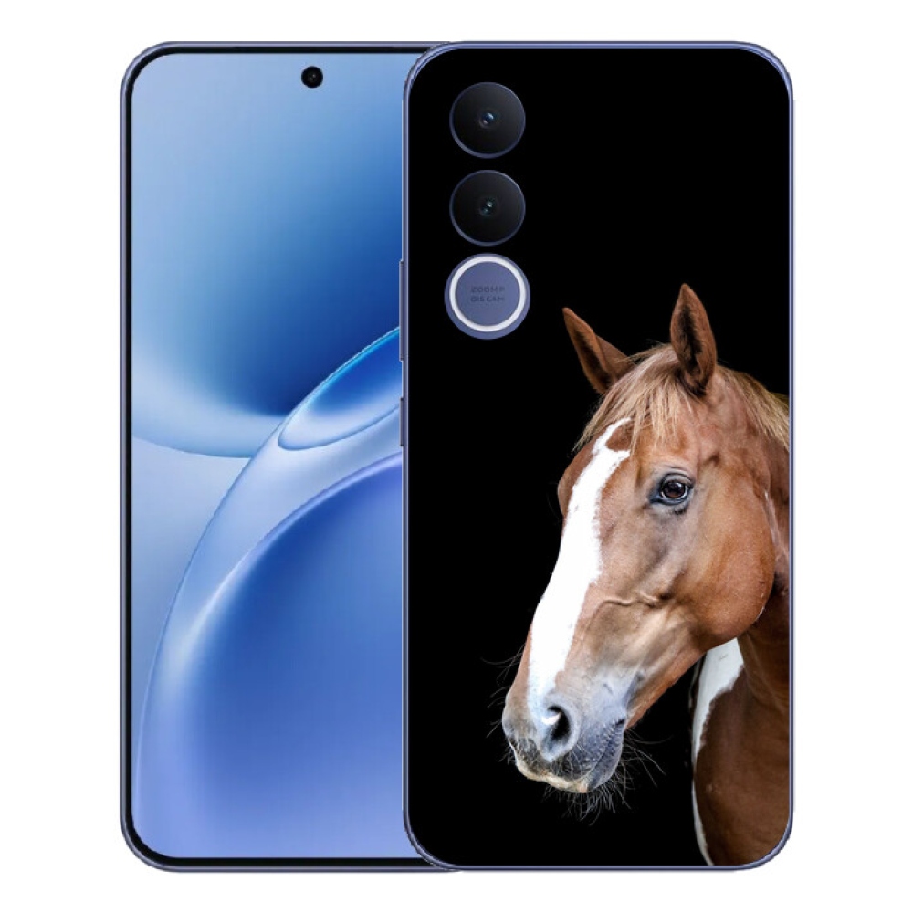 Gelový kryt mmCase na Vivo V70 FE - hnědý kůň 3