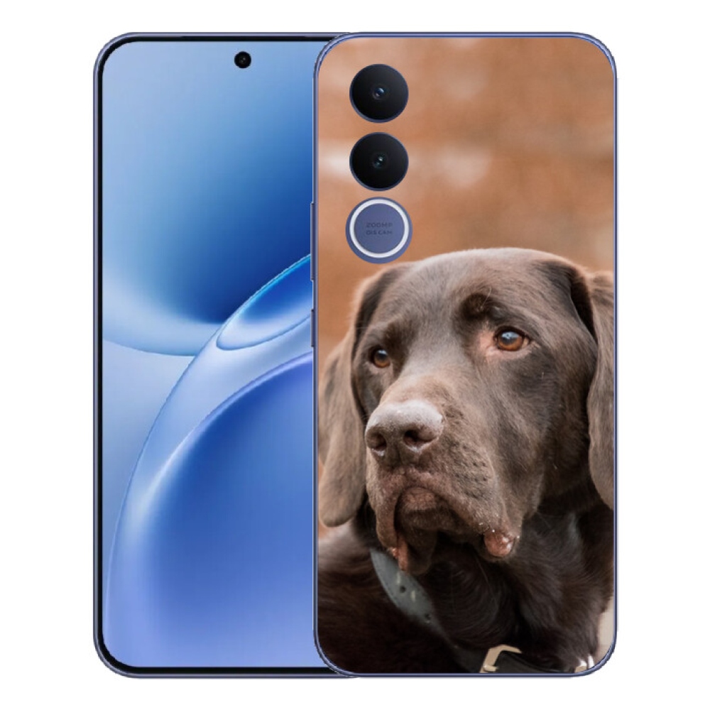 Gelový kryt mmCase na Vivo V70 FE - hnědý labrador