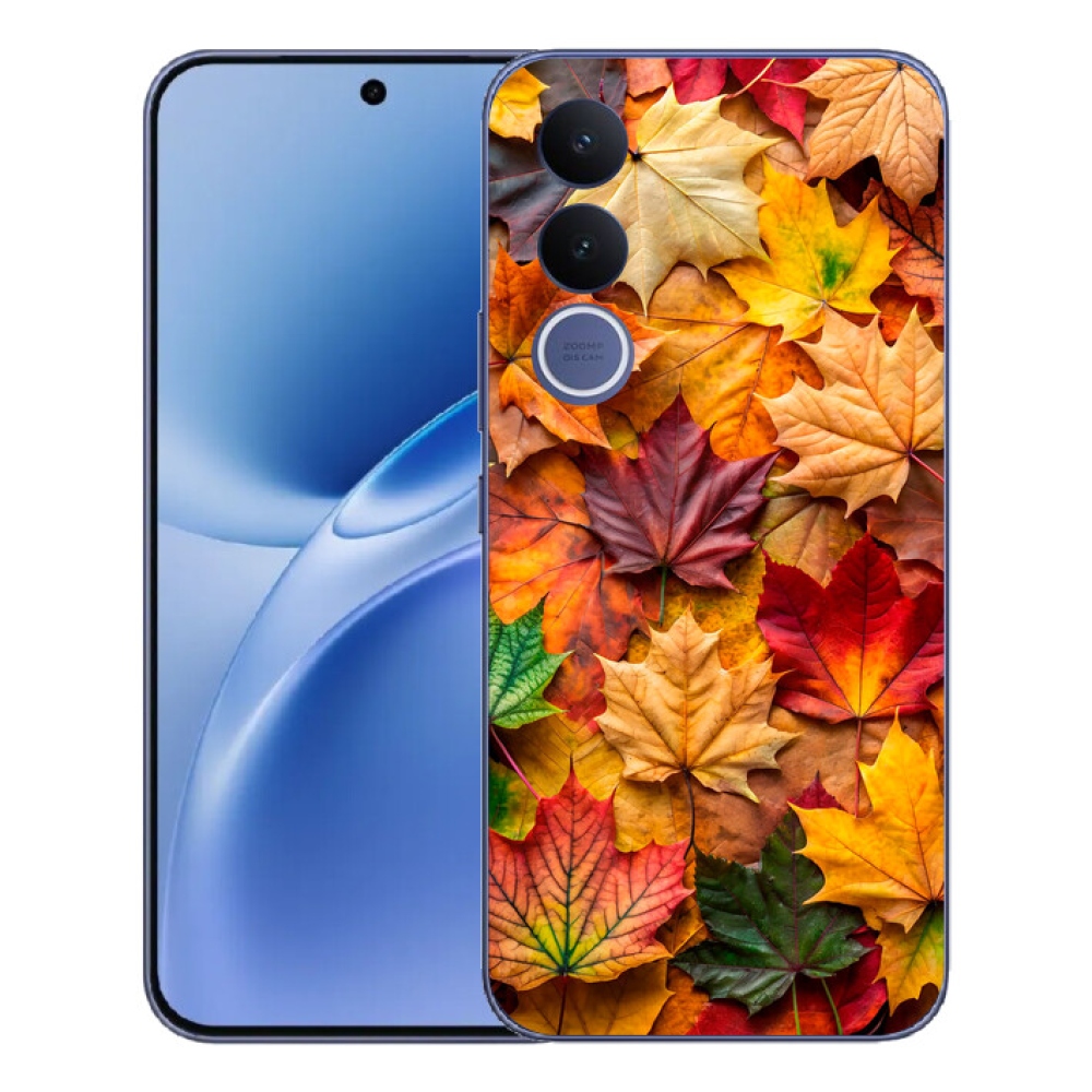 Gelový kryt mmCase na Vivo V70 FE - javorové listy 2