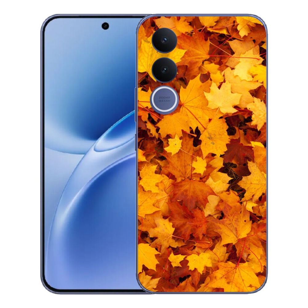 Gelový kryt mmCase na Vivo V70 FE - javorové listy