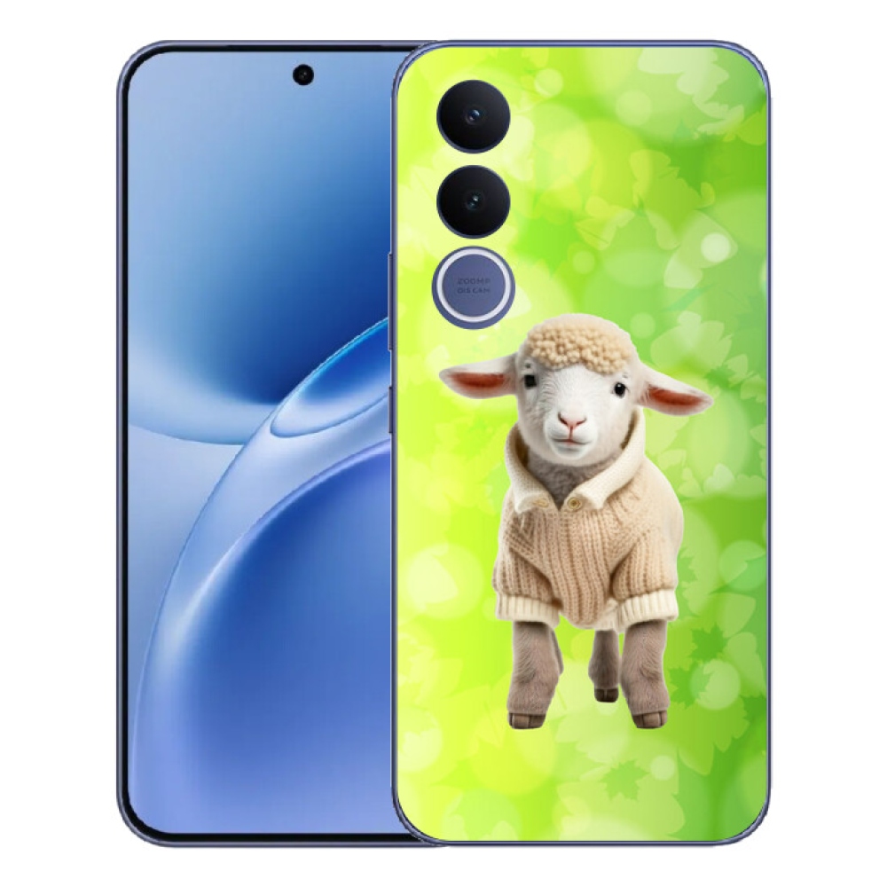 Gelový kryt mmCase na Vivo V70 FE - jehně ve svetru