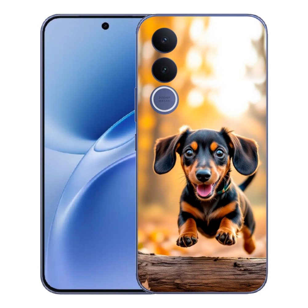 Gelový kryt mmCase na Vivo V70 FE - jezevčík 2