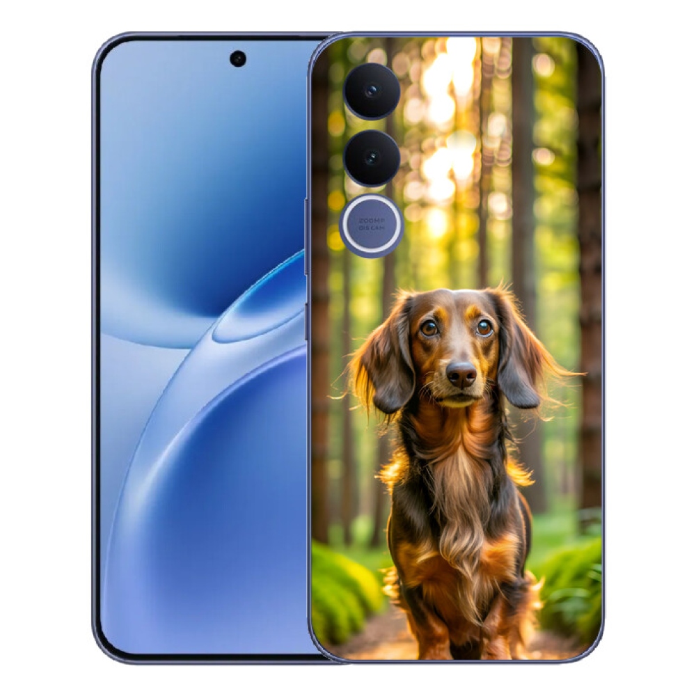 Gelový kryt mmCase na Vivo V70 FE - jezevčík 4