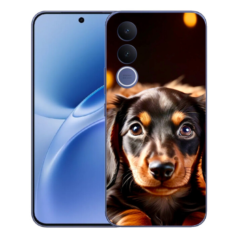Gelový kryt mmCase na Vivo V70 FE - jezevčík