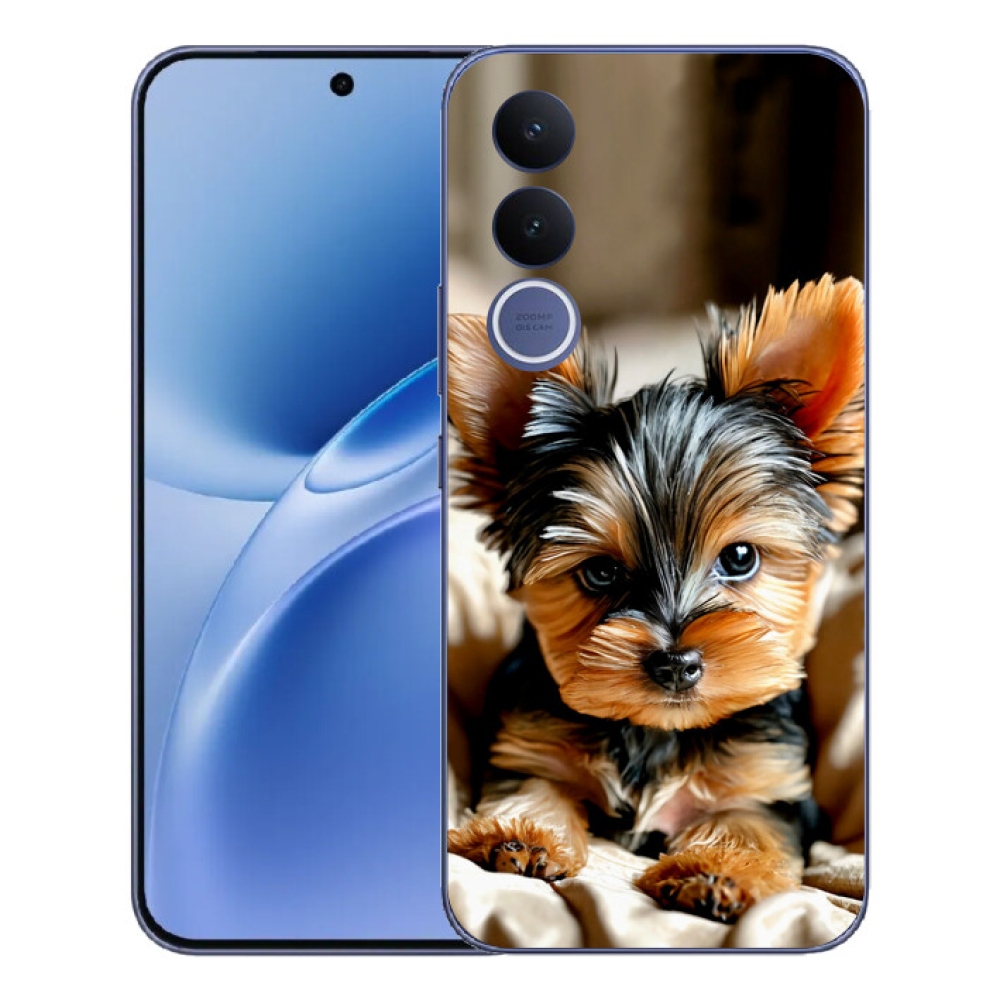Gelový kryt mmCase na Vivo V70 FE - jorkšír 11