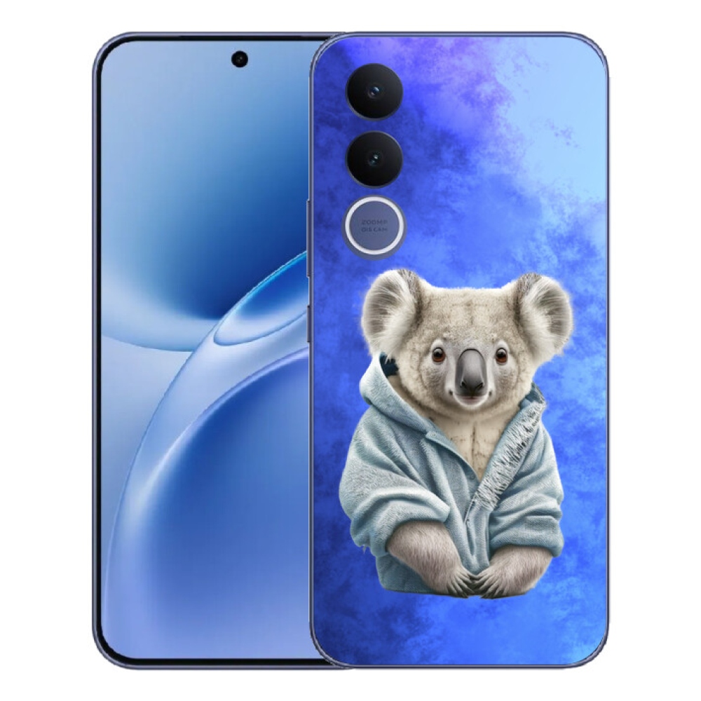 Gelový kryt mmCase na Vivo V70 FE - koala ve svetru