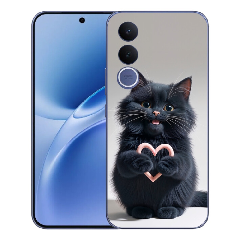 Gelový kryt mmCase na Vivo V70 FE - kočičí láska 3