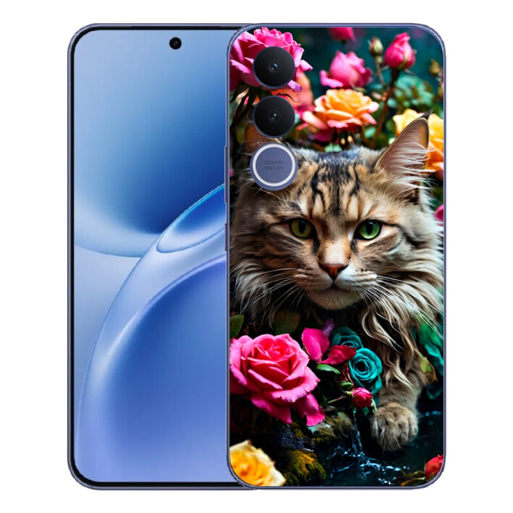 Gelový kryt mmCase na Vivo V70 FE - kočíčí pohled 2
