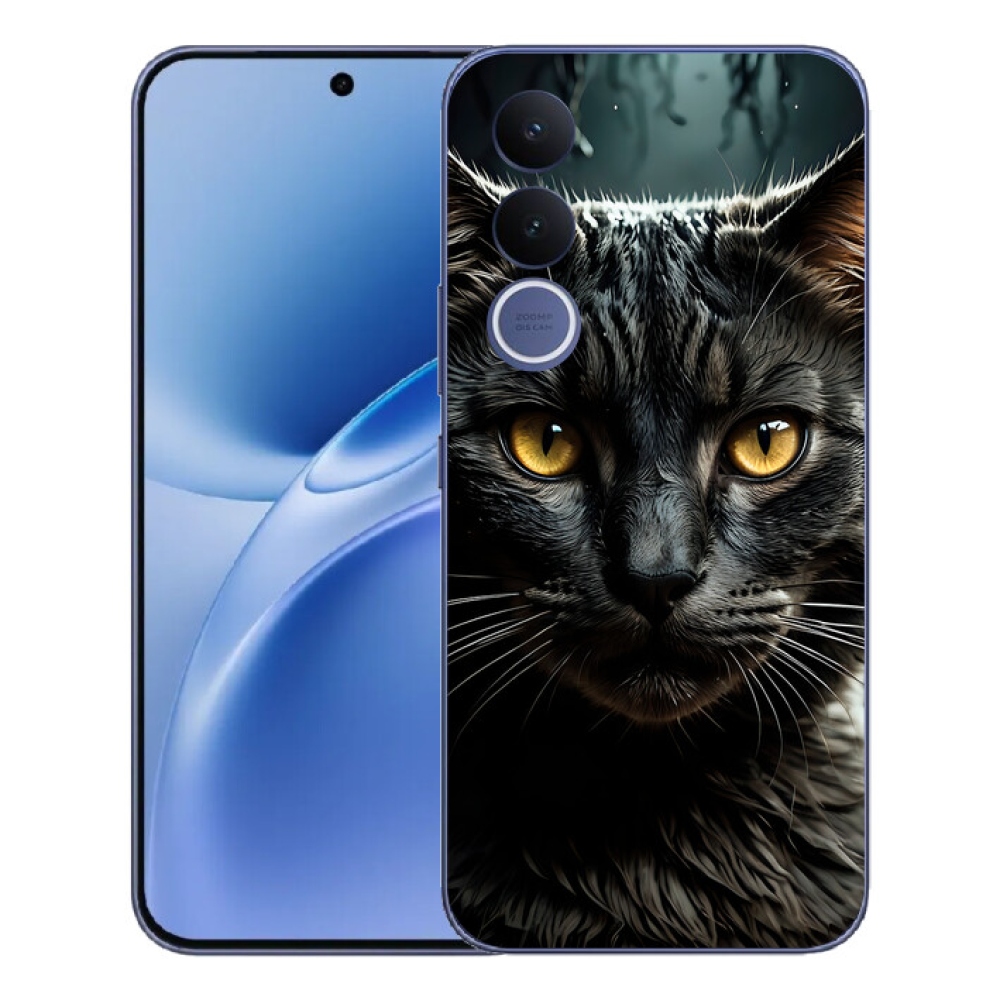 Gelový kryt mmCase na Vivo V70 FE - kočičí pohled 3