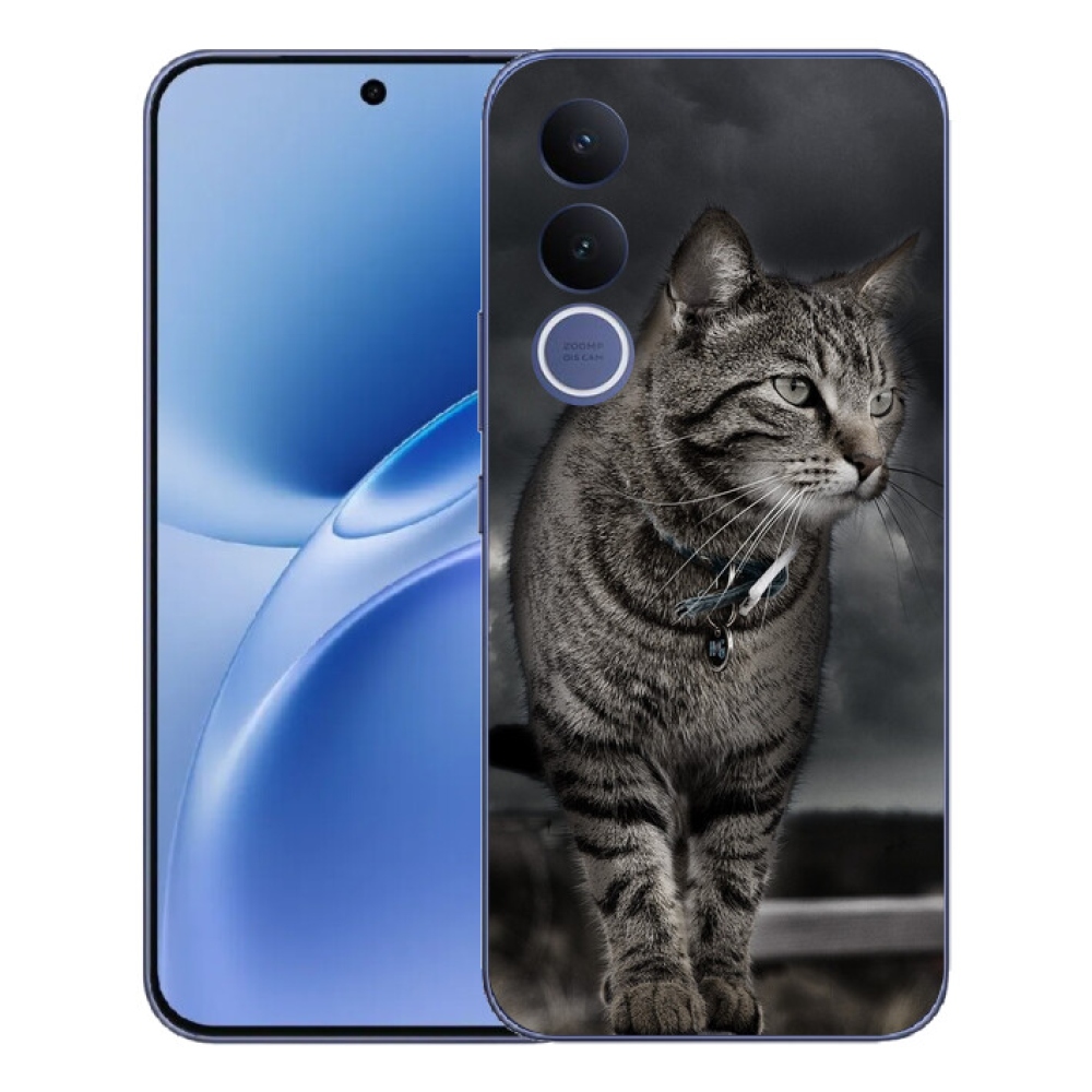 Gelový kryt mmCase na Vivo V70 FE - kočka