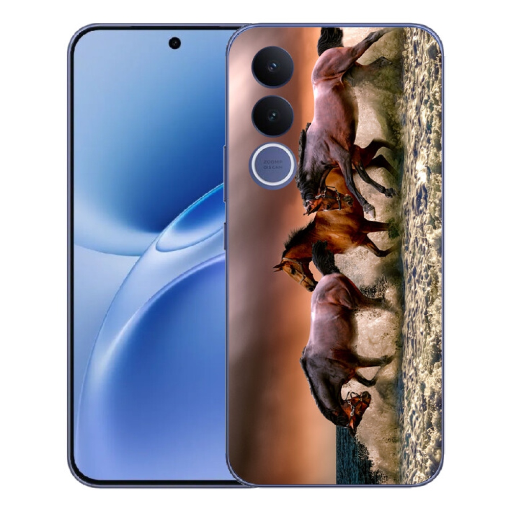 Gelový kryt mmCase na Vivo V70 FE - koně 1