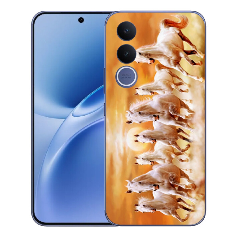 Gelový kryt mmCase na Vivo V70 FE - koně 2