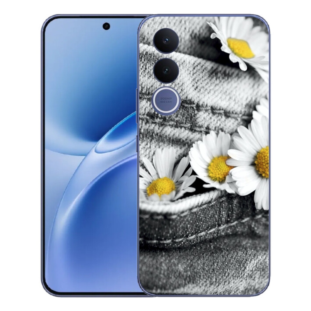 Gelový kryt mmCase na Vivo V70 FE - kopretiny