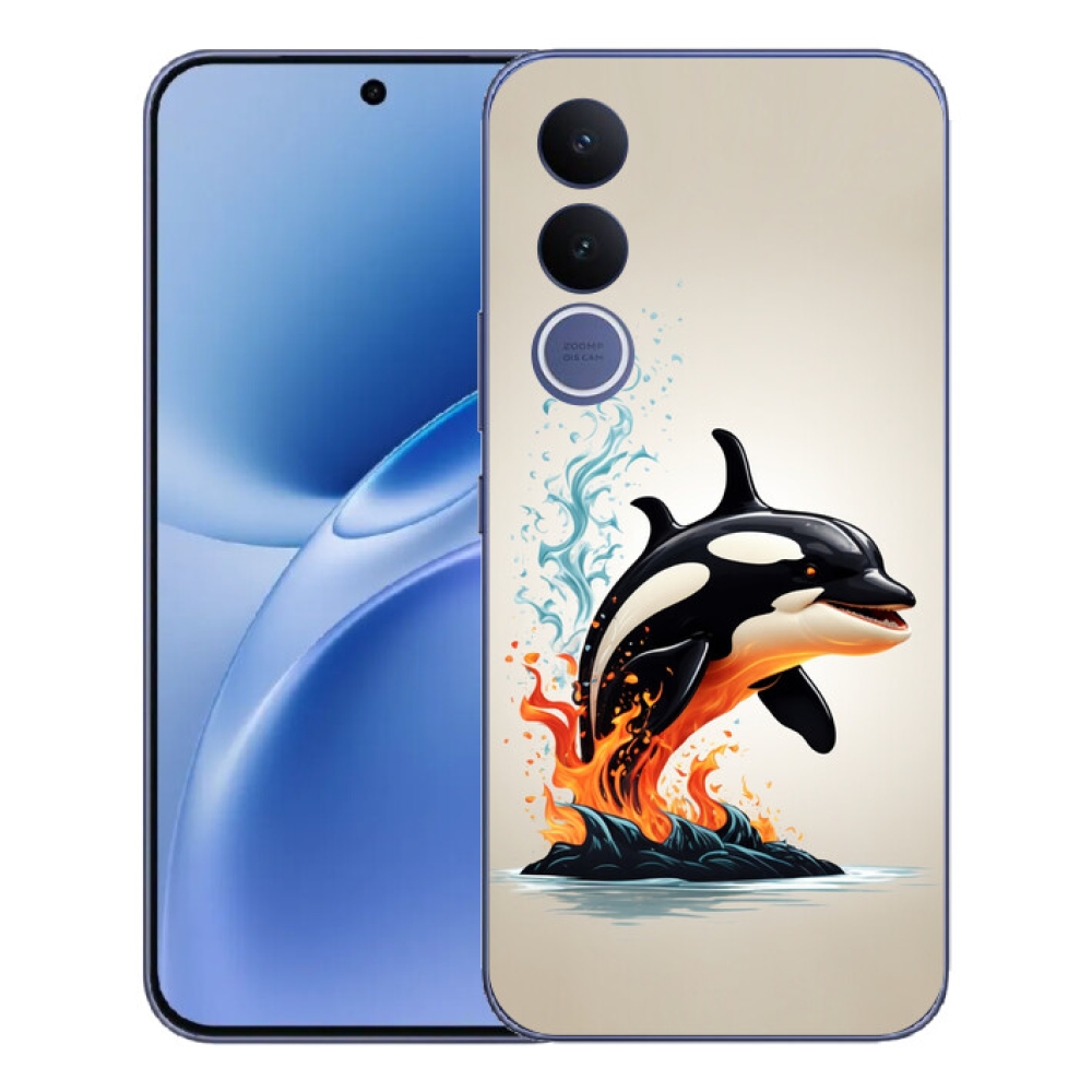 Gelový kryt mmCase na Vivo V70 FE - kosatka