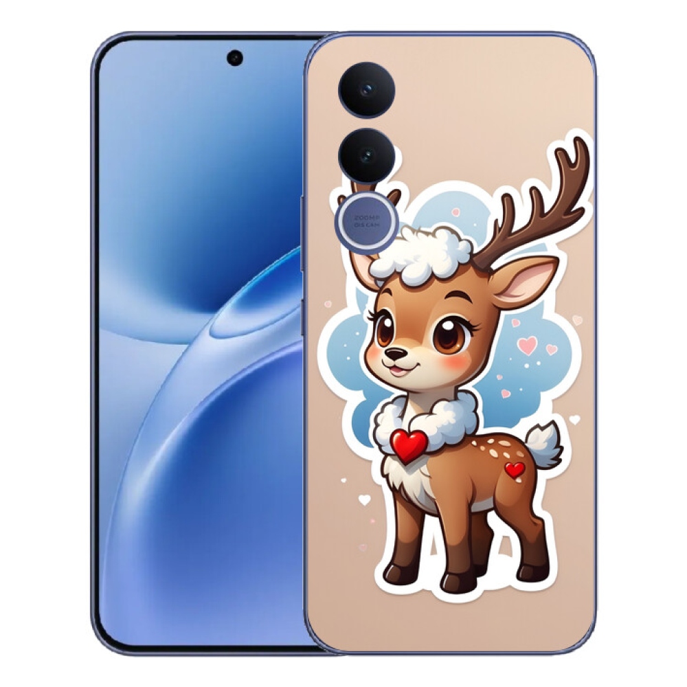 Gelový kryt mmCase na Vivo V70 FE - kreslený sob