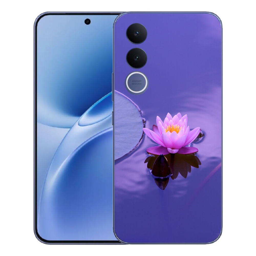 Gelový kryt mmCase na Vivo V70 FE - květ na hladině