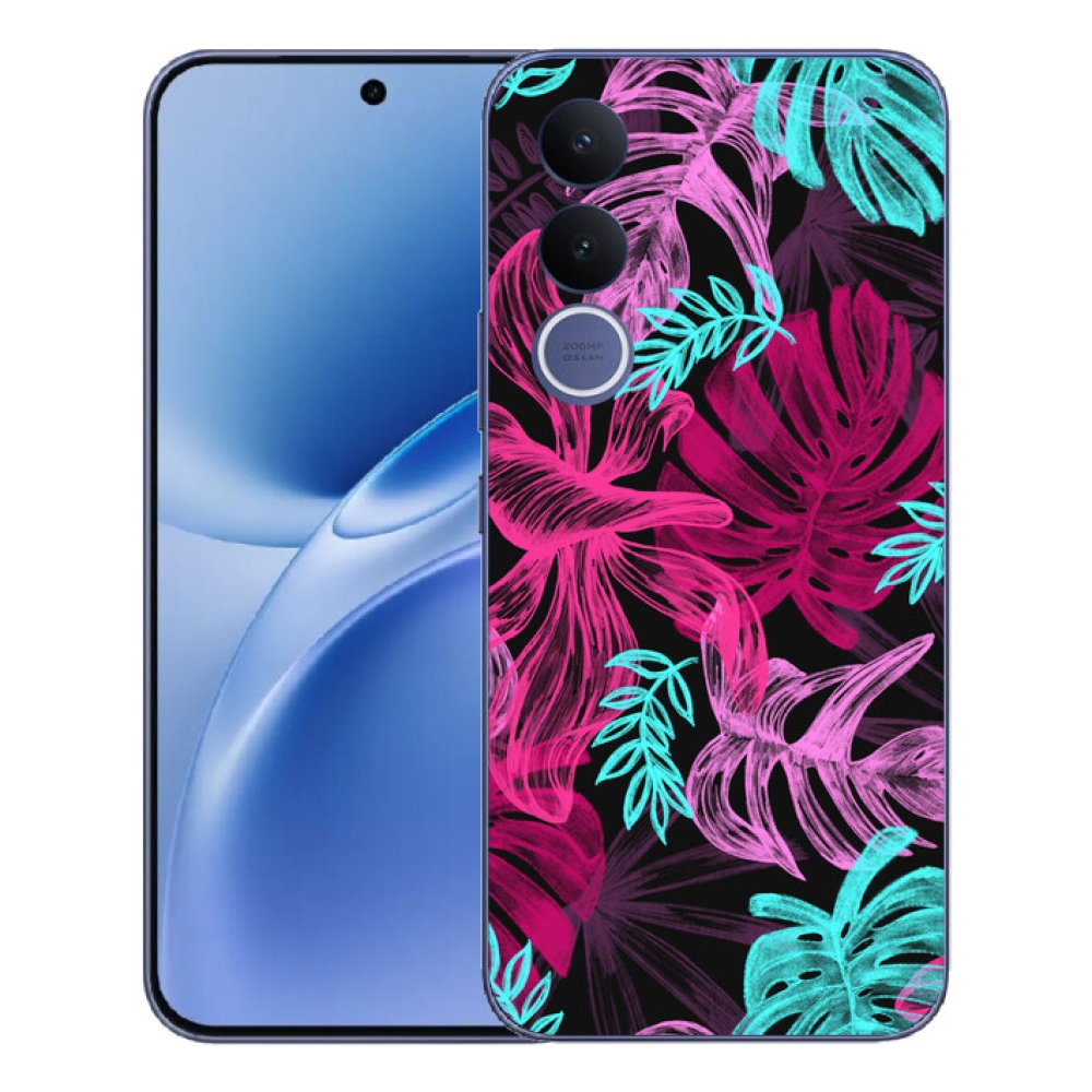 Gelový kryt mmCase na Vivo V70 FE - květiny 1