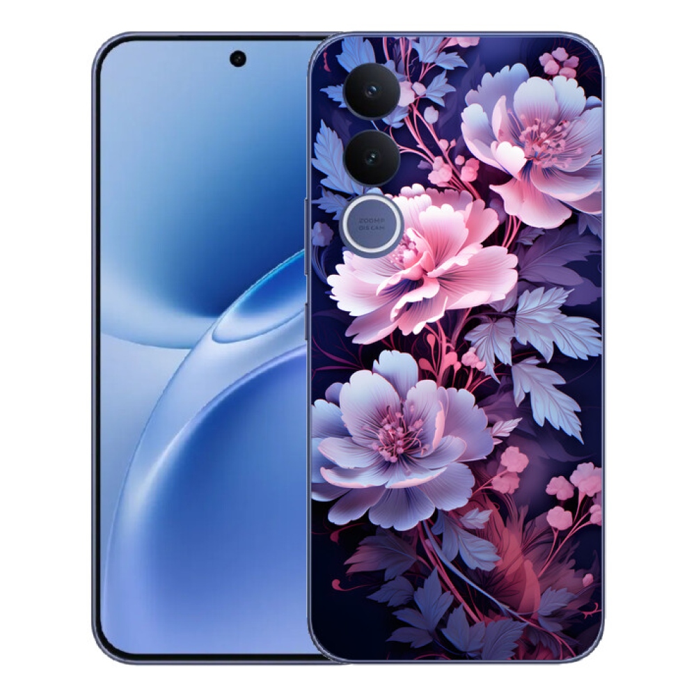 Gelový kryt mmCase na Vivo V70 FE - květiny 11