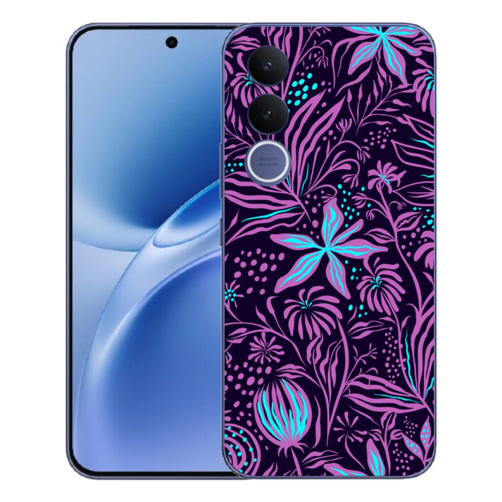 Gelový kryt mmCase na Vivo V70 FE - květiny 2