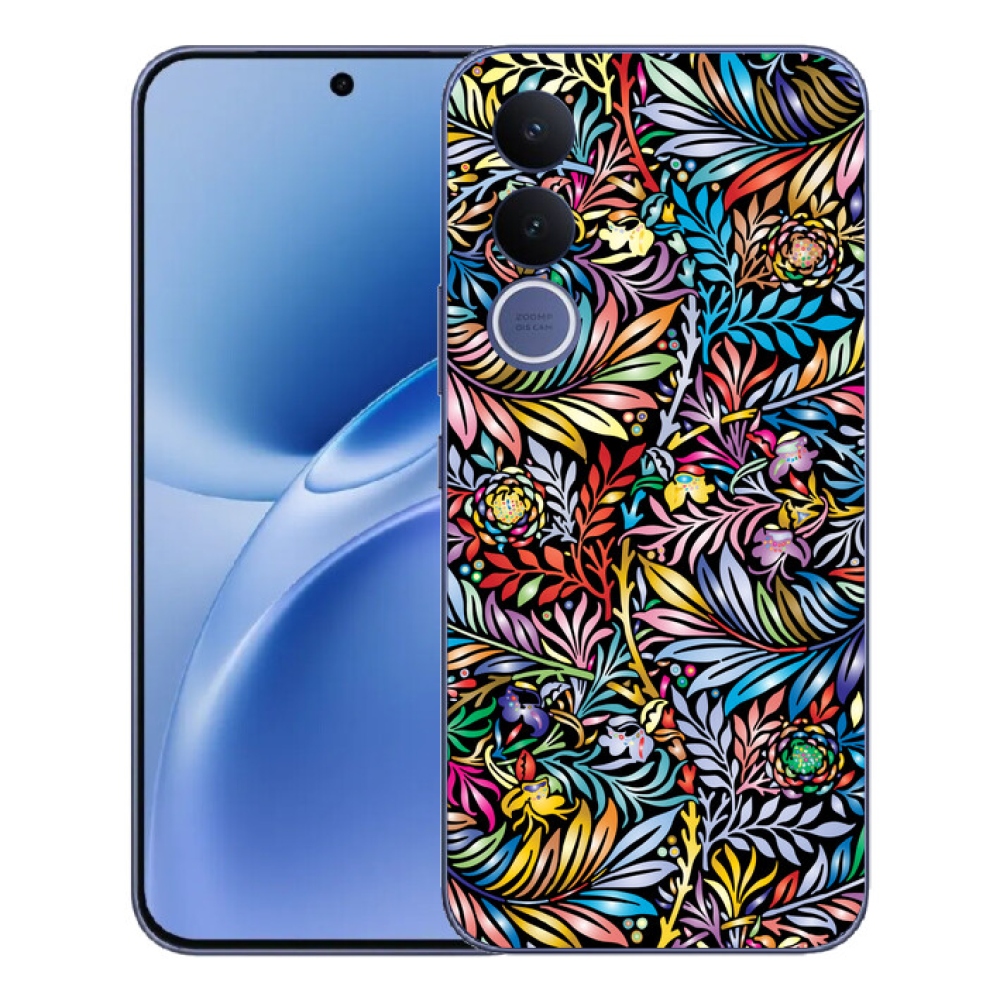 Gelový kryt mmCase na Vivo V70 FE - květiny 5