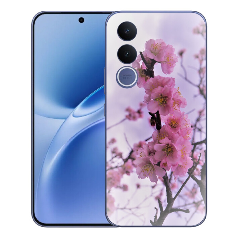 Gelový kryt mmCase na Vivo V70 FE - květiny 7