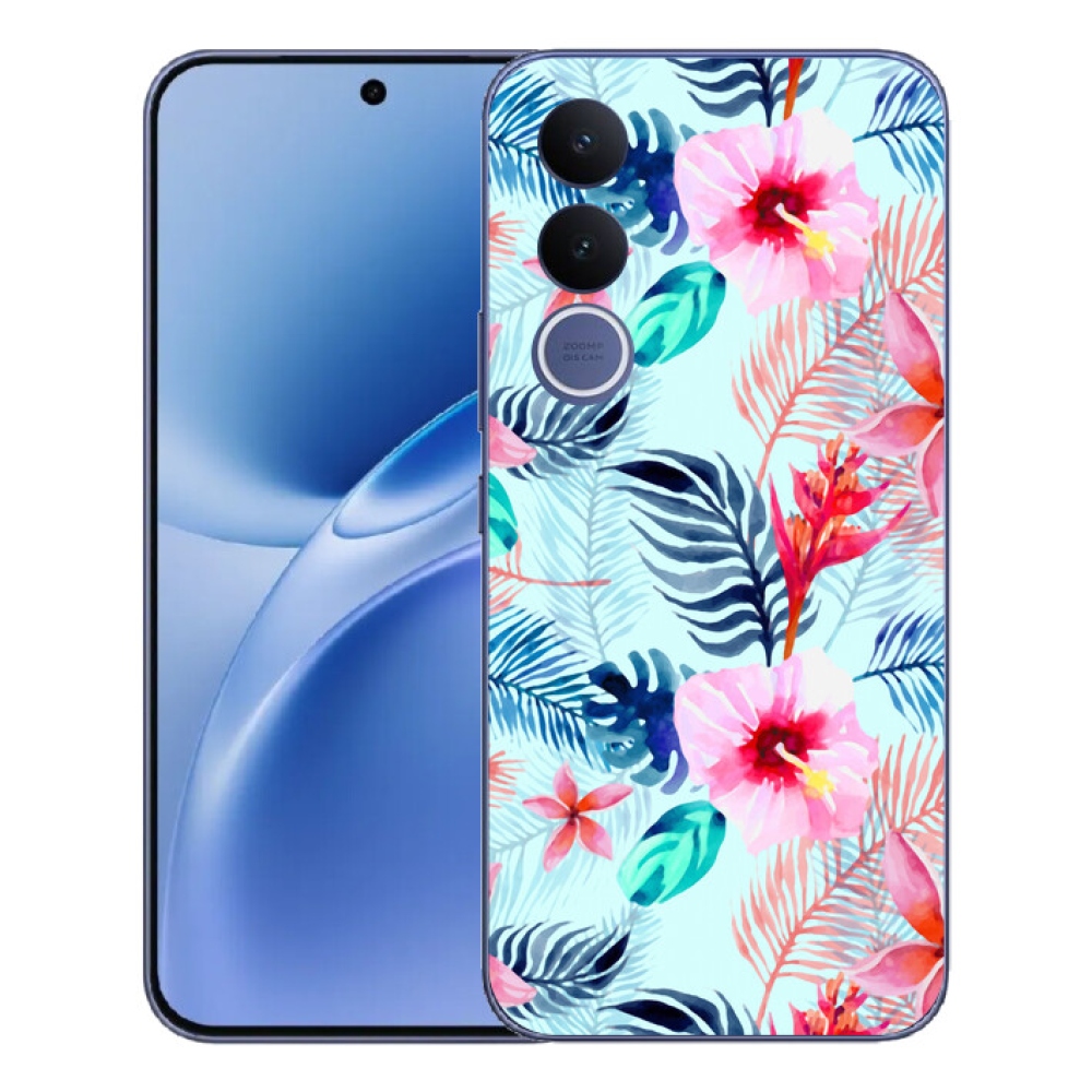 Gelový kryt mmCase na Vivo V70 FE - květiny