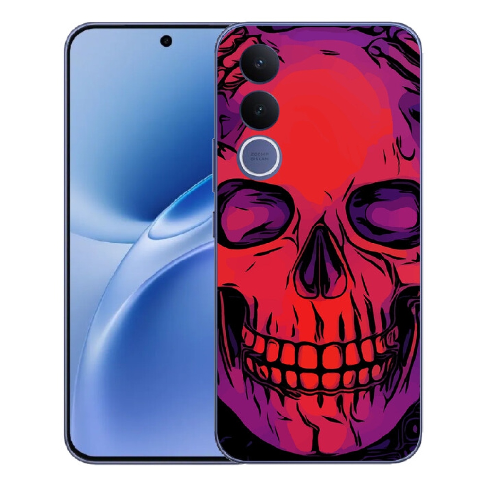 Gelový kryt mmCase na Vivo V70 FE - lebka
