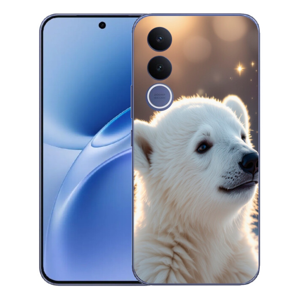 Gelový kryt mmCase na Vivo V70 FE - lední medvěd