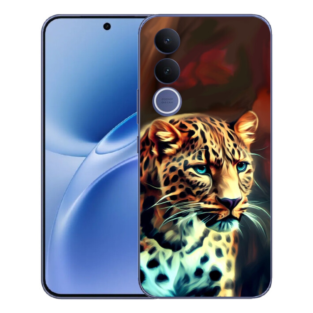 Gelový kryt mmCase na Vivo V70 FE - leopard