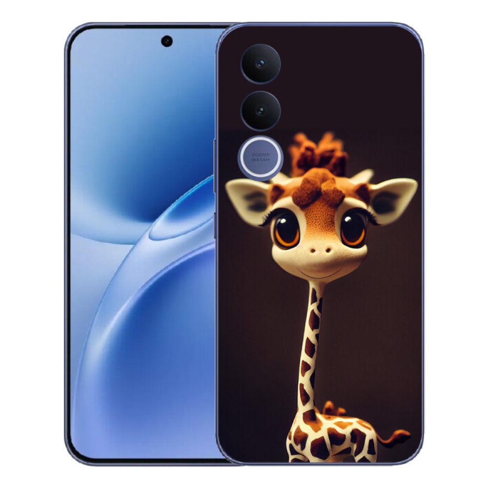 Gelový kryt mmCase na Vivo V70 FE - malá žirafa