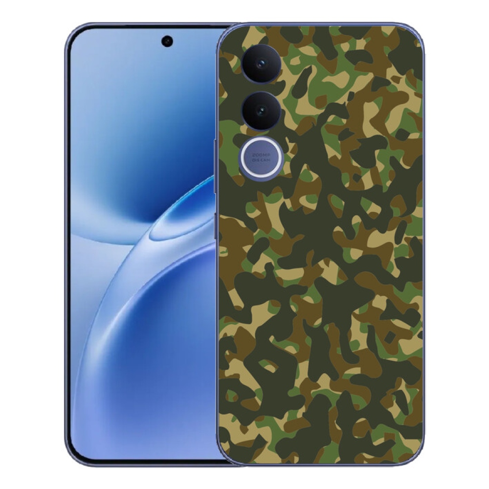 Gelový kryt mmCase na Vivo V70 FE - maskáčový vzor 1