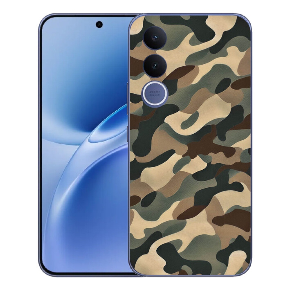 Gelový kryt mmCase na Vivo V70 FE - maskáčový vzor 11