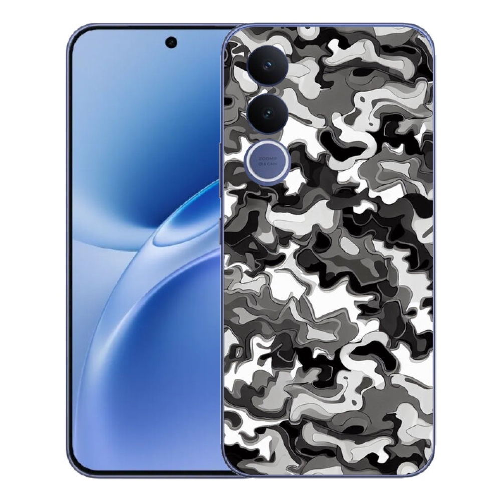 Gelový kryt mmCase na Vivo V70 FE - maskáčový vzor 3