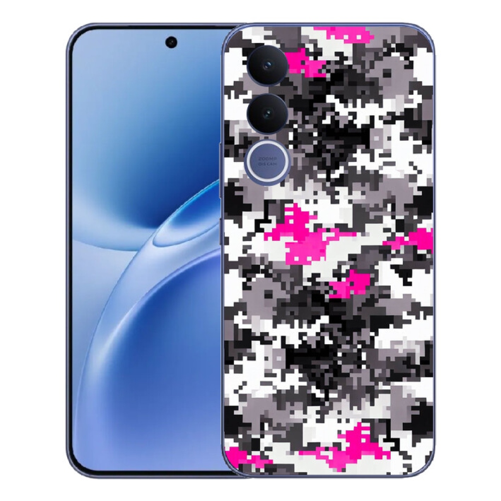 Gelový kryt mmCase na Vivo V70 FE - maskáčový vzor 4