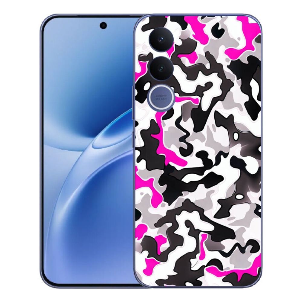 Gelový kryt mmCase na Vivo V70 FE - maskáčový vzor 5