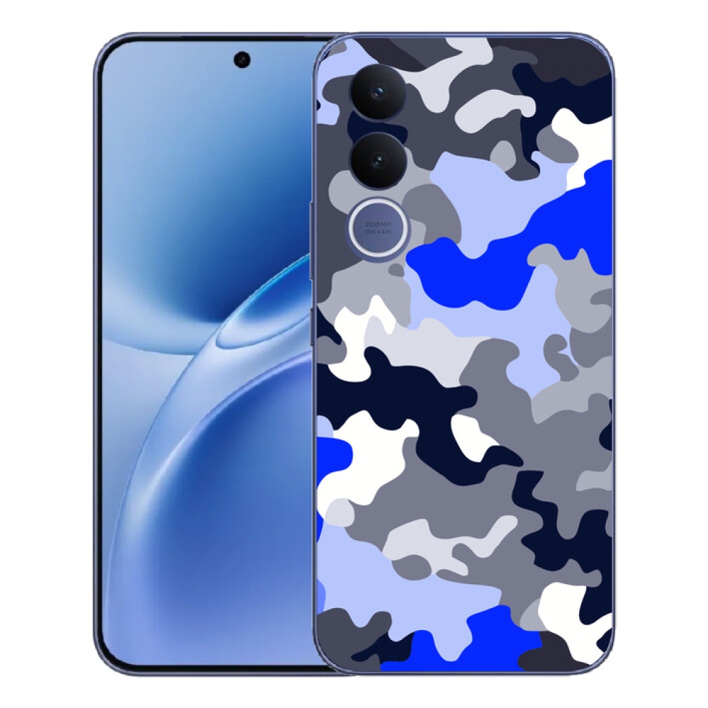 Gelový kryt mmCase na Vivo V70 FE - maskáčový vzor 8