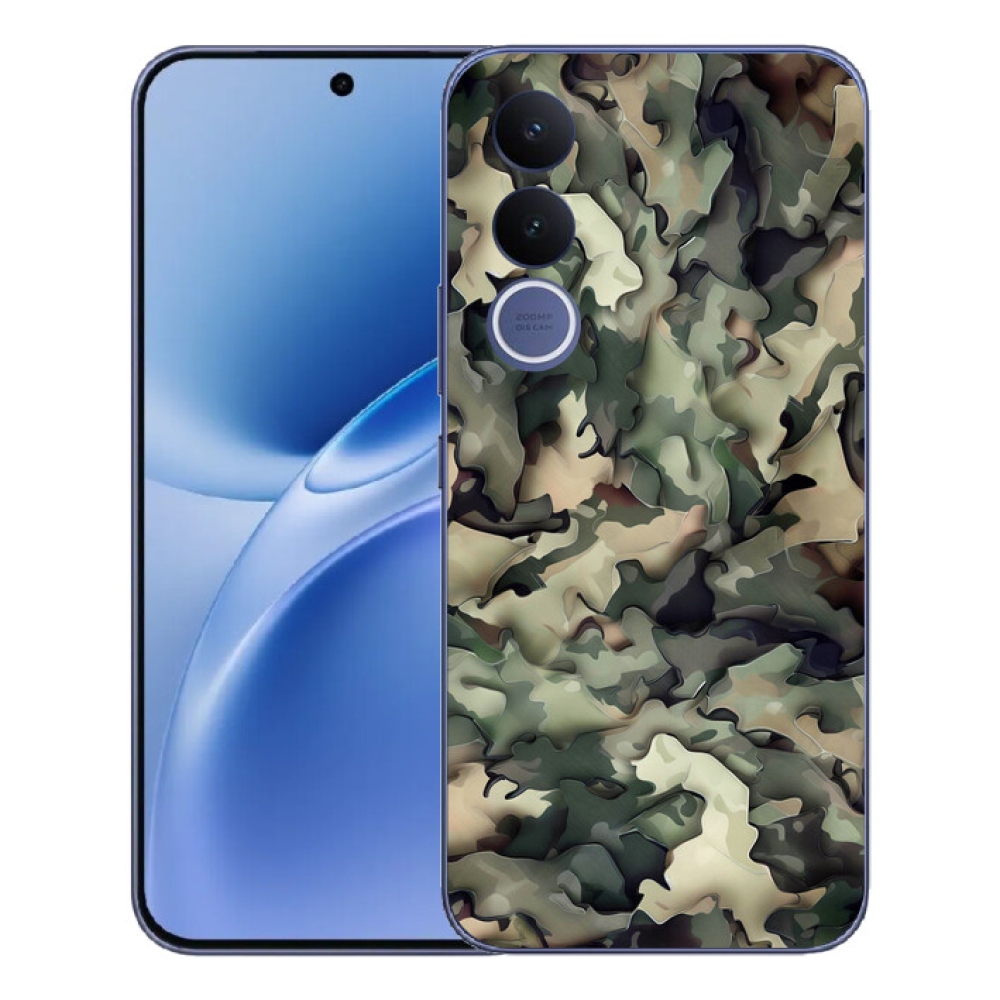 Gelový kryt mmCase na Vivo V70 FE - maskáčový vzor 9