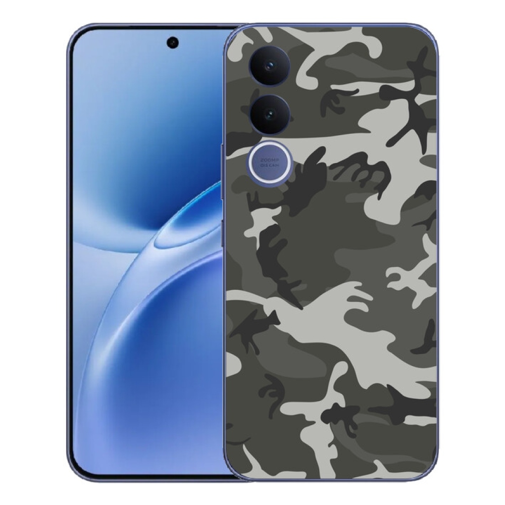 Gelový kryt mmCase na Vivo V70 FE - maskáčový vzor