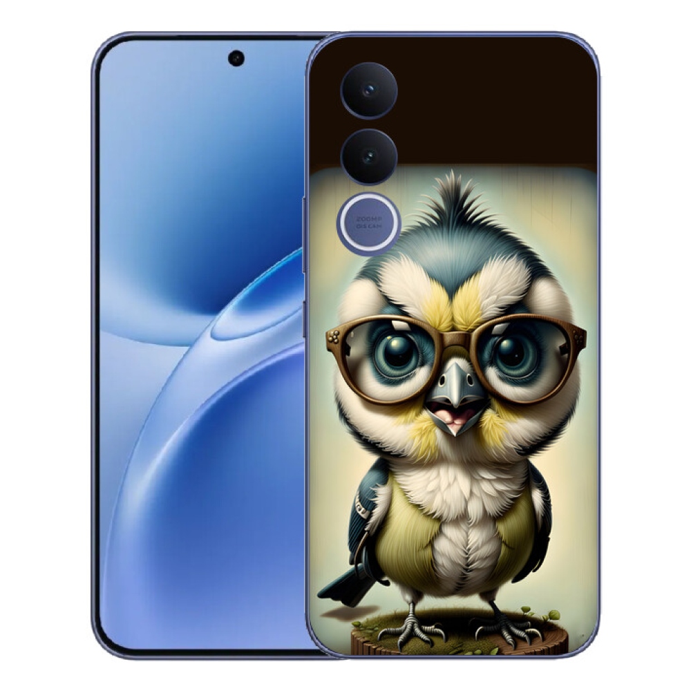 Gelový kryt mmCase na Vivo V70 FE - mládě s brýlemi
