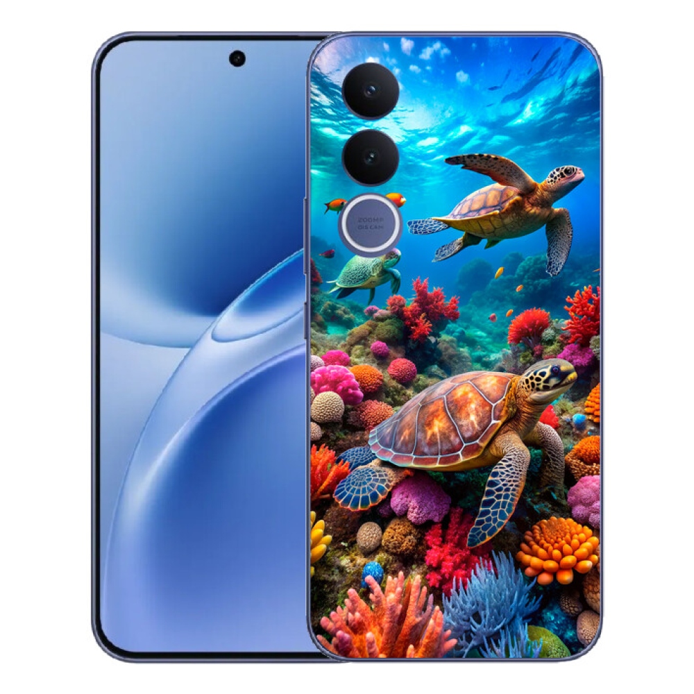 Gelový kryt mmCase na Vivo V70 FE - mořský svět 2