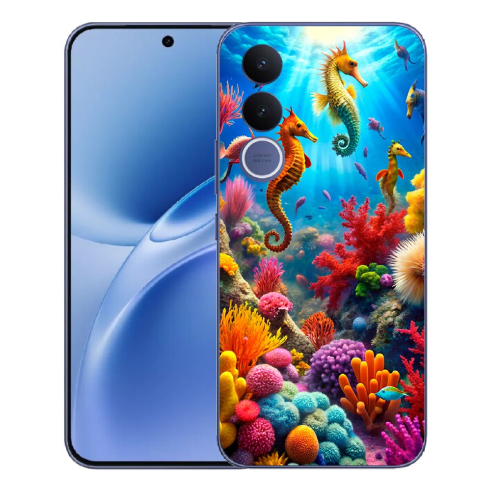 Gelový kryt mmCase na Vivo V70 FE - mořský svět 3
