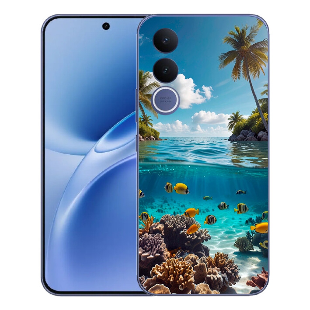 Gelový kryt mmCase na Vivo V70 FE - mořský svět 4