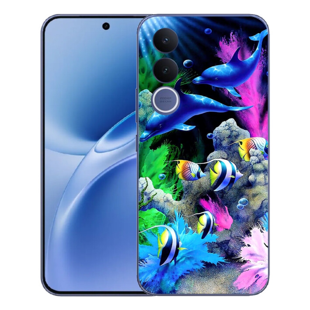 Gelový kryt mmCase na Vivo V70 FE - mořský svět