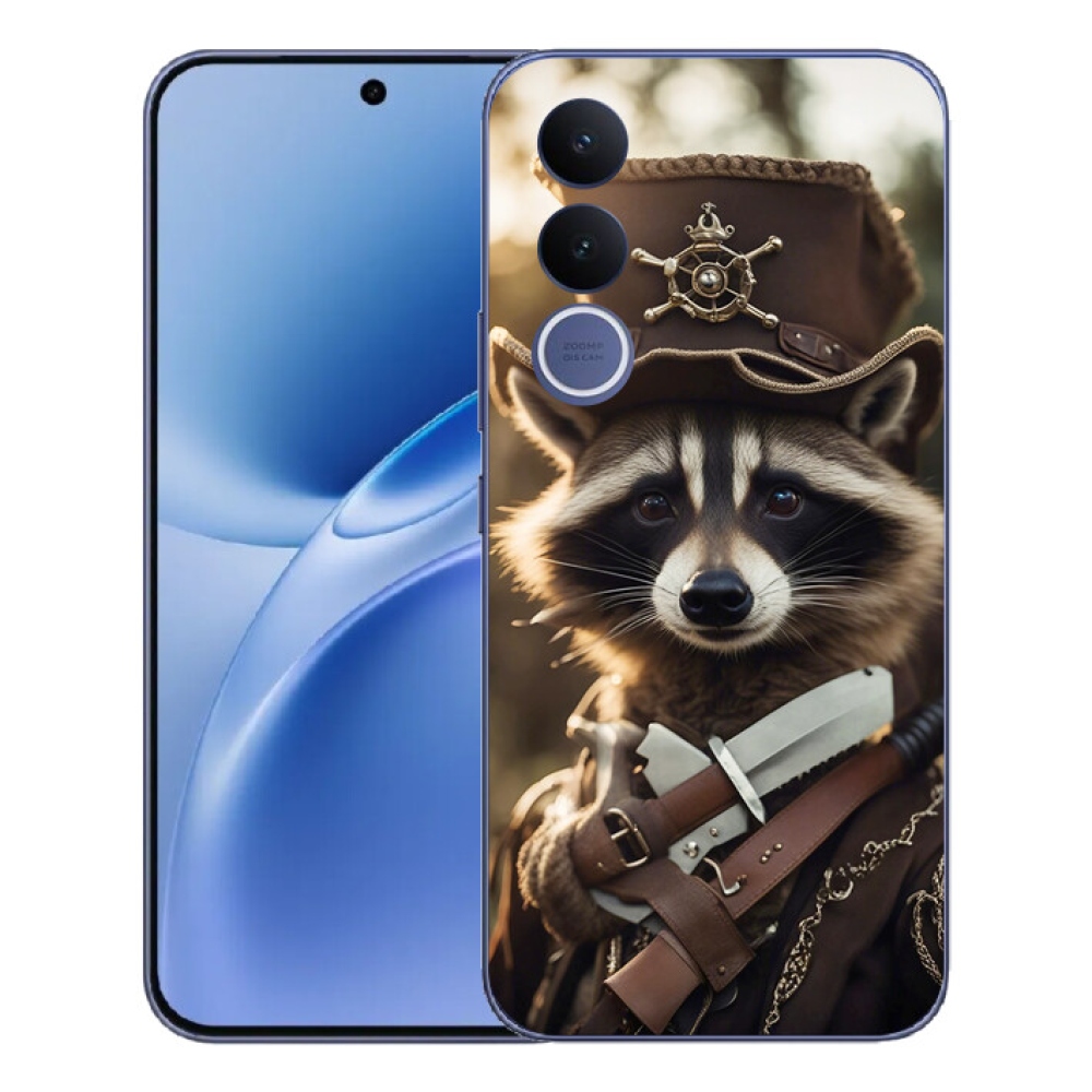 Gelový kryt mmCase na Vivo V70 FE - mýval v uniformě