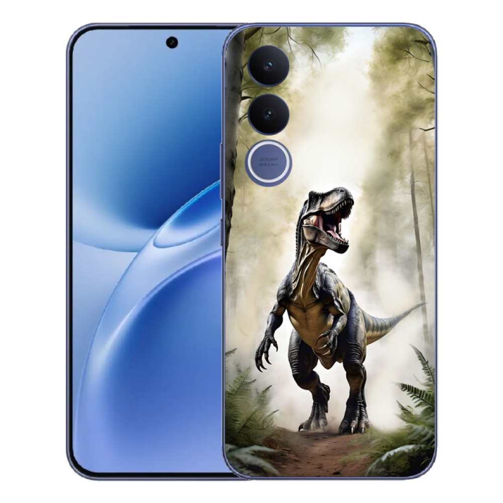 Gelový kryt mmCase na Vivo V70 FE - naštvaný T-Rex