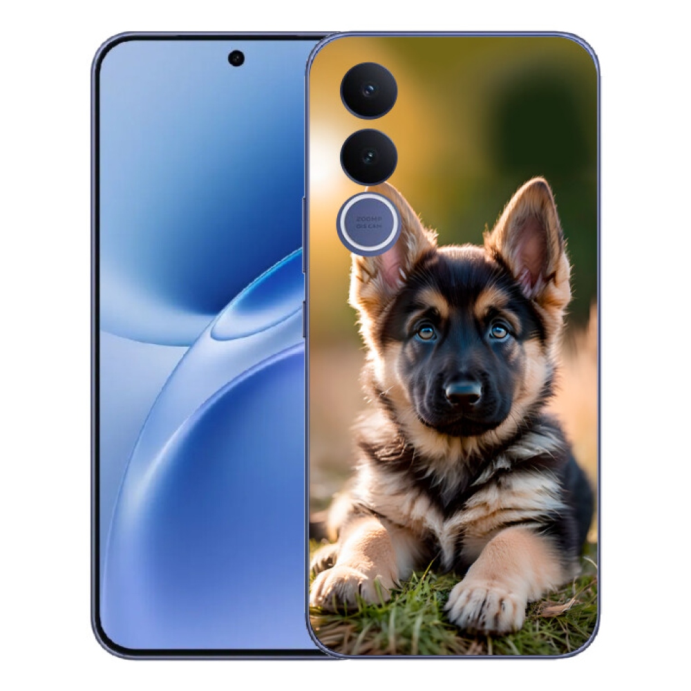 Gelový kryt mmCase na Vivo V70 FE - německý ovčák v přírodě