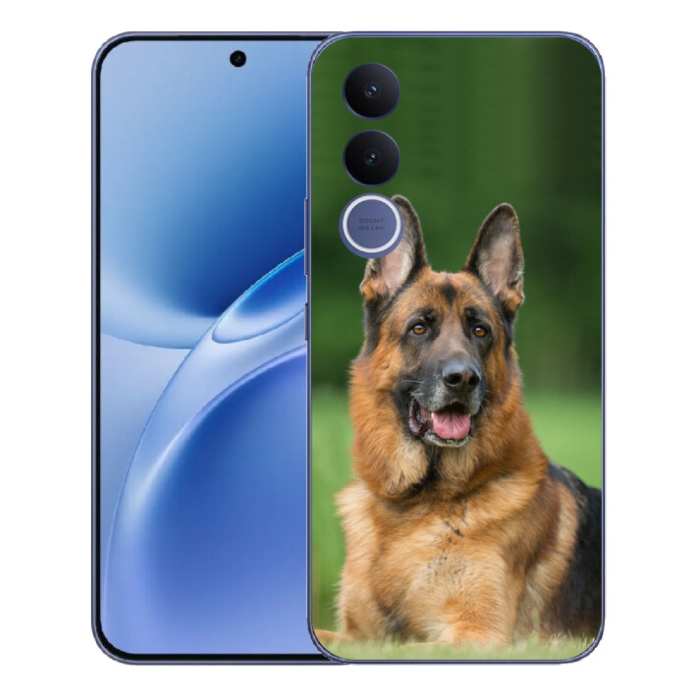 Gelový kryt mmCase na Vivo V70 FE - německý ovčák