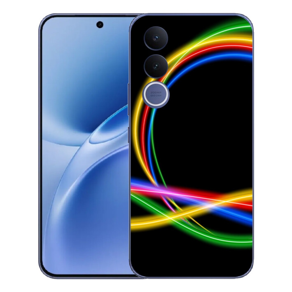 Gelový kryt mmCase na Vivo V70 FE - neonové kruhy