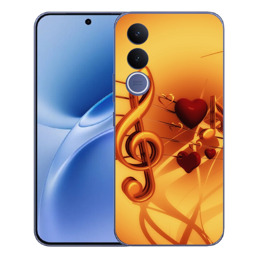 Gelový kryt mmCase na Vivo V70 FE - noty