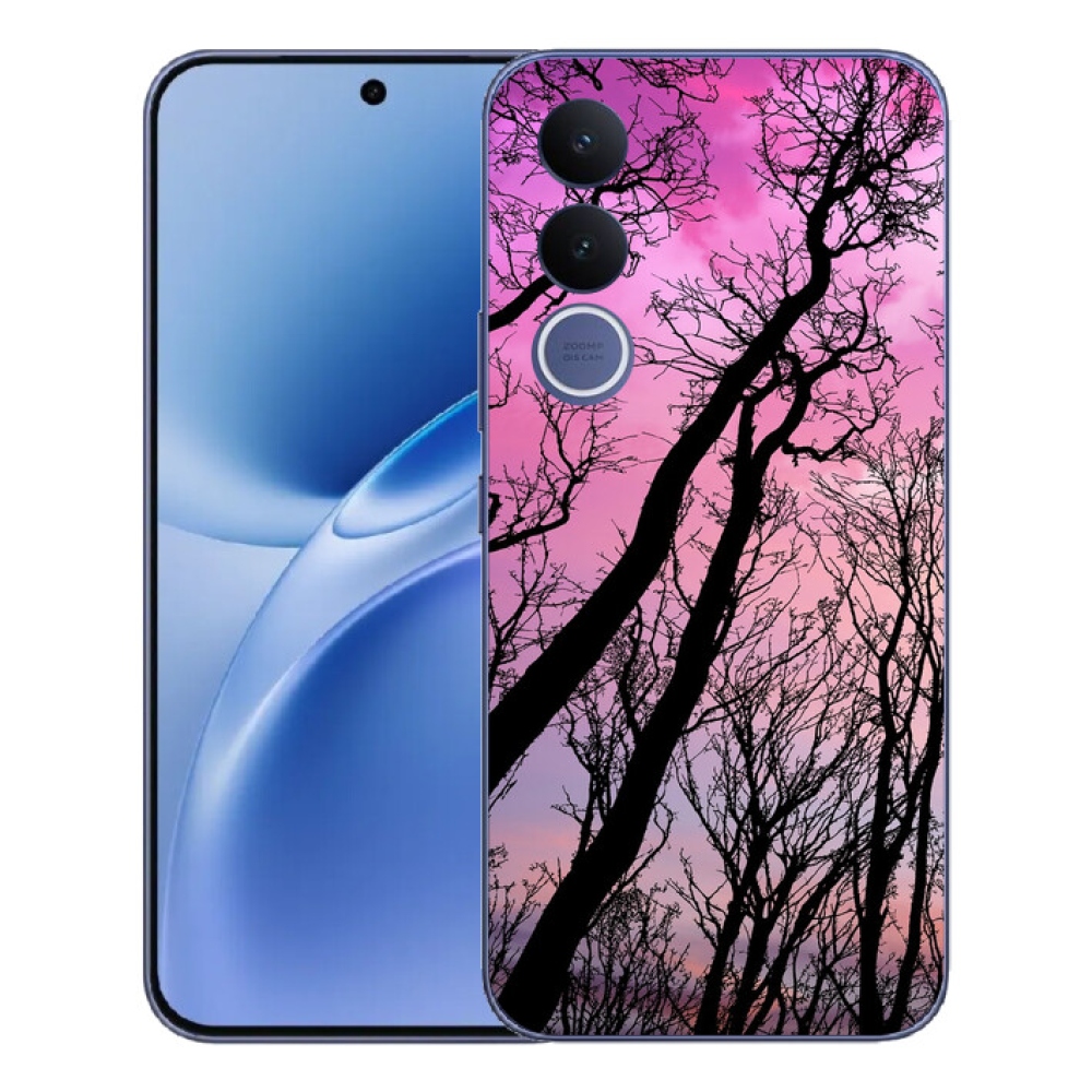 Gelový kryt mmCase na Vivo V70 FE - opadané stromy